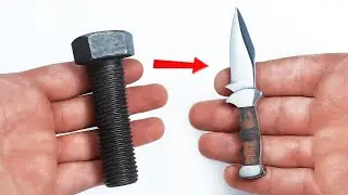How I turned a steel screw into a beautiful little knife