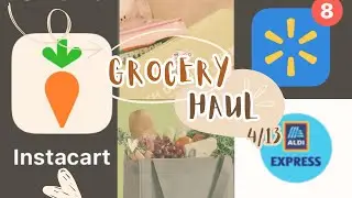 Grocery Haul|Home Essentials|What I spent|Who I Shop For|Aldi|Walmart🌸❣️