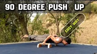 90 DEGREE PUSH UP EASY TUTORIAL✅💯#fitneess #calisthenics#easytutorial#trending #long 