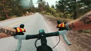 Biking around Big Bear lake loop