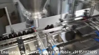 Automatic augur type dry syrup powder filling, dry syrup powder filling machine