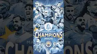 Manchester city championship squad 2022/23 #champions #football #soccer