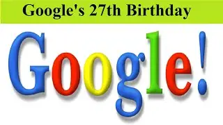 27-й день рождения Google: Google Doodle, предложения ко дню рождения Google, спасибо за поиск