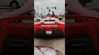 Ferrari on the road #supercars #luxuryShow