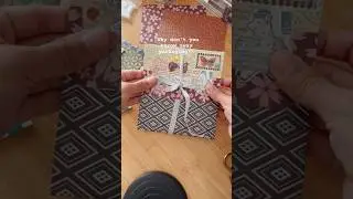 Because I can make cute thing like this for my penpal 📮 #youtubeshorts #upcycling #penpals