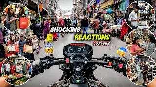 Riding My Loud Bike in Market &ndash; Public Shocking Reactions!