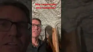 New construction attic insulation #homeinspection