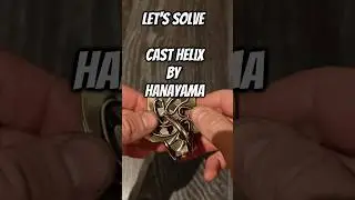 solving Cast Helix puzzle by Hanayama #puzzle #hanayama #brainteaser