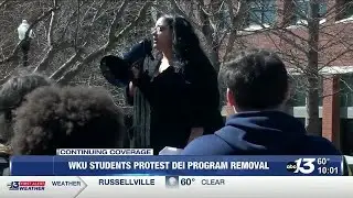 WKU students join statewide protests against DEI program removal