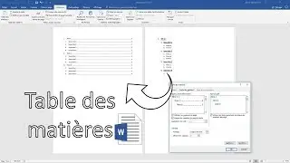 Cr&eacute;er une table des mati&egrave;res personnalis&eacute;e dans Word - 3mpa