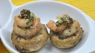 Champiñones con Gambas
