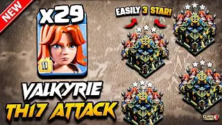 Th17 VALKYRIE Attack Clash of Clans | Best TH17 Attack Strategy With Valkyrie 2025 | Town Hall 17