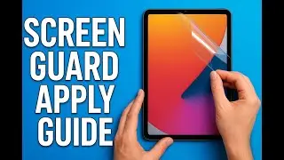 how to apply screen guard on tablet /