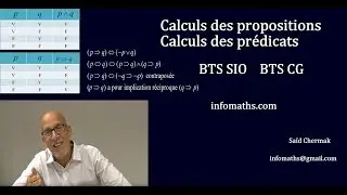 CALCULS DES PROPOSITIONS ET DES PRÉDICATS. BTS SIO ET BTS CG