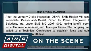 LOOK: DENR issues cease-and-desist order vs Binaliw landfill operator in Cebu | ANC