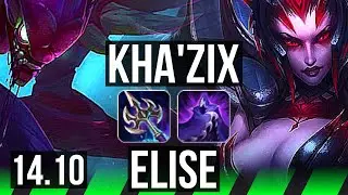 KHA'ZIX vs ELISE (JGL) | 6/2/7, 500+ games | KR Master | 14.10