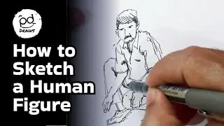 How to sketch a Human Figure. #sketch #humanfiguredrawing #sketching #sketchbook #drawing #howto 