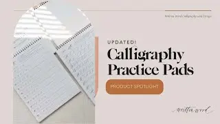 Updated! Modern Calligraphy Practice Pads / Traceable Worksheets