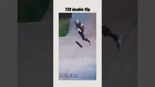 720 double flip performed by clay Kreiner #skateclips #skatetricks #technicaltricks #ytshorts #skate