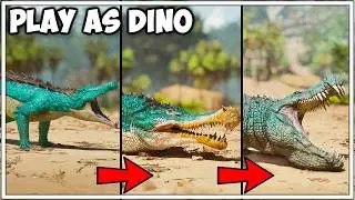 We Evolve Into The Worlds Biggest Croc !! | Play As Dino | Ark Survival Ascended