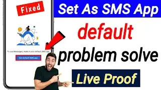 Set default SMS app | Message app open nahi ho raha hai | To use messages make it your default sms