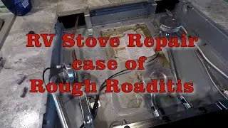 RV Stove repair (burner vibrated apart from rough roads)