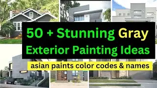 The Best Gray Exterior Paint Ideas in 2024! Gray exterior house paint ideas asian paints color code