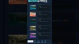 css backdrop filter#css#html#filters