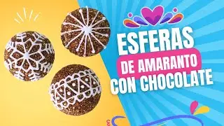 Cómo hacer ESFERAS DE AMARANTO CON CHOCOLATE Paso a paso / Amaranto con chocolate