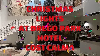 Включение рождественской иллюминации в отеле Drago Park Hotel Costa Calma.
