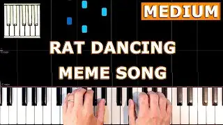 RAT DANCING MEME SONG - MEDIUM Piano Tutorial