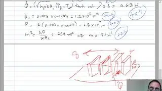 Heat Transfer : problem solution of fins