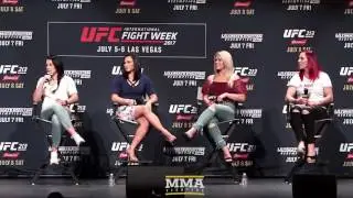 Women of UFC Panel with Jedrzejczyk, Cyborg, Waterson and VanZant - MMA Fighting