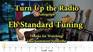 Turn Up the Radio - Autograph (Bass Cover with Tabs)