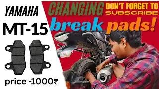 How to replace break pads changing full video in Telugu Mt-15 Yamaha & ktm duke , rc 200 ..