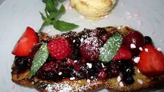 brioche perdue aux fruits rouges cuisson plancha &agrave; gaz SIMOGAS
