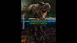 Giganotosaurus vs Rebirth T-rex (Ember) #jurassicworld #edit