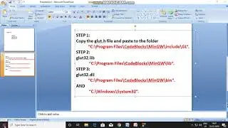 Setup Code Blocks with opengGL  in Windows