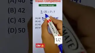 🔥 Number Analogy Trick | Super Fast Reasoning Shortcut | Easy Method Explained#vc#viralvideo #shorts