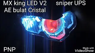 cara pasang biled sniper UPS di MX king LED V2 non leveling LEED HID MOTOR