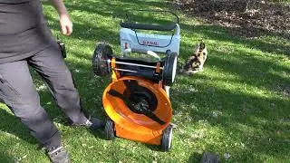 Stihl Akku-Rasenmäher, Mulch-Mäher RMA 2 RPV mit Vario-Antrieb ausführlich vorgestellt.