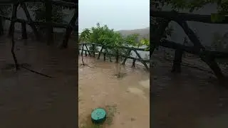 Bahria Town Karachi Precinct 15-B Dam me Barish ke Manazir