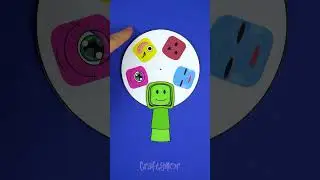 Sprunki Green Bean Incredibox в игре Paper Craft #sprunki #incrediboxsprunki #sprunkiincredibox