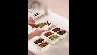 Organizador Geladeira Herm&eacute;tico com Divis&oacute;rias para Armazenar Alimentos Multiuso
