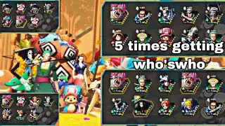 opbr - getting 5 times who's who character ( luckiest summon in opbr ) #opbr