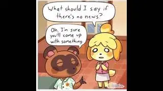 Isabelle's First Day At Doing Daily Announcements! (An Animal Crossing Comic Dub)🐶🍃💛🍄
