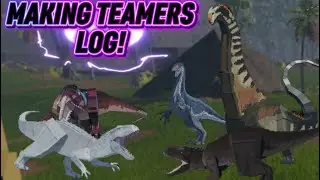 MAKING TITAN THERI AND INVIC TEAMERS RAGE! (Roblox) (dinosaurs)