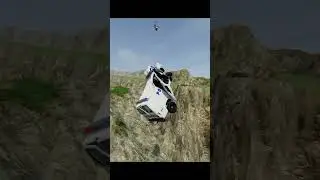 Police Van Driver Loses Control at High Speed and Smashes Car to Pieces