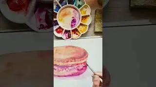 lancement capsule macaron #art #aquarelle #watercolorpainting #aquarelled&eacute;butant