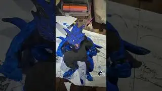 I made Matatabi The Two tailed Beast Out of Air Dry Clay.Note:I'm just a playful amateur not a pro.